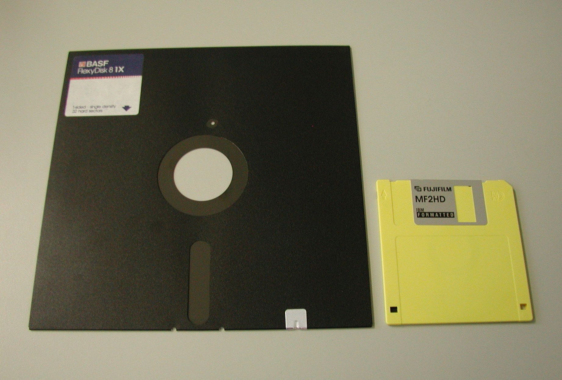 8" vs. 3.5" floppies